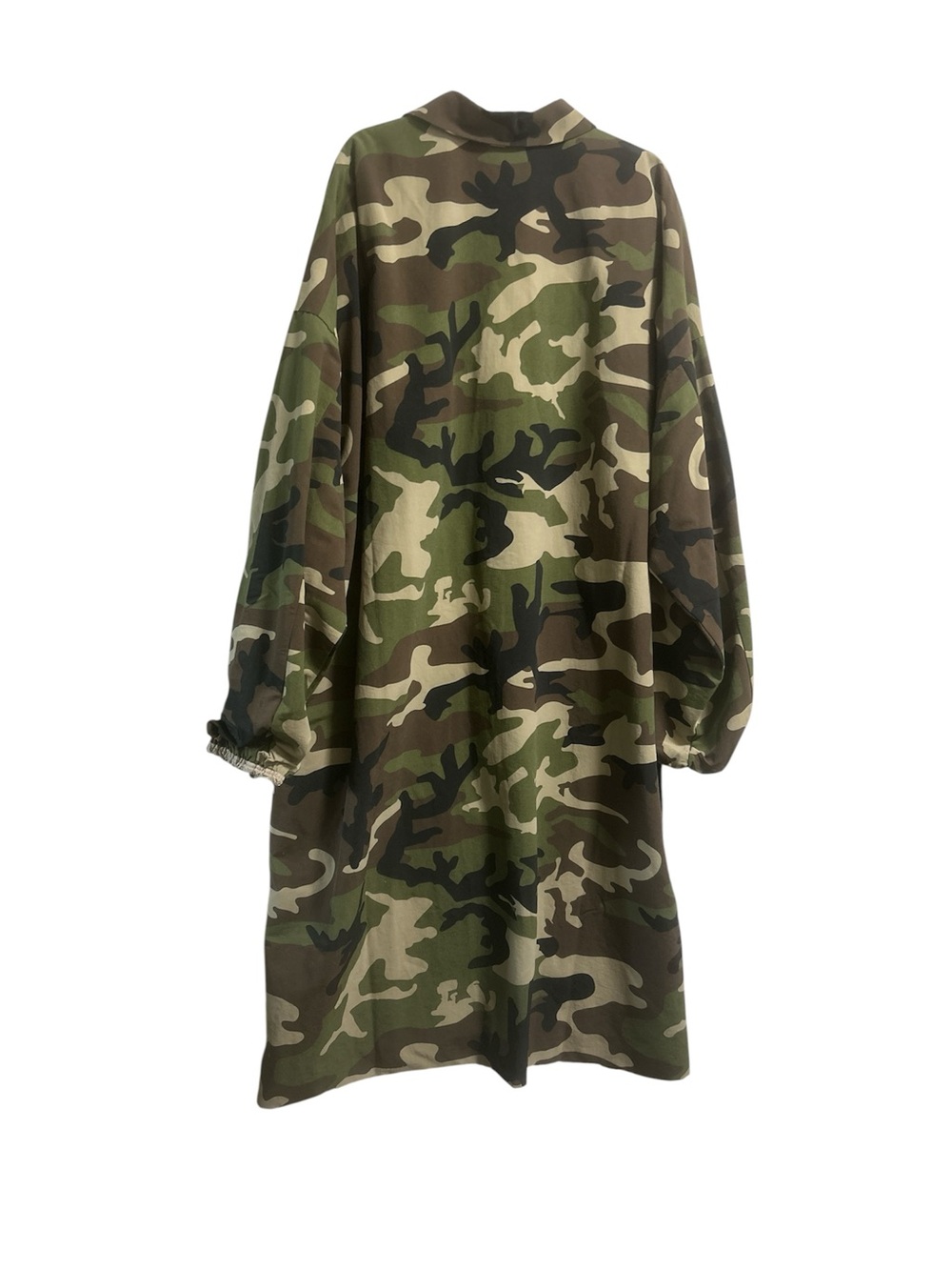 Fear of God ESSENTIALS Woodland Camo Trench Jacket Size XL (Oversize) NWT - Picture 7 of 10